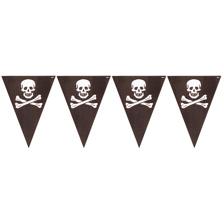 CREATIVE CONVERTING Pirate's Map Flag Banner, 144"x10.25", 12PK 295185